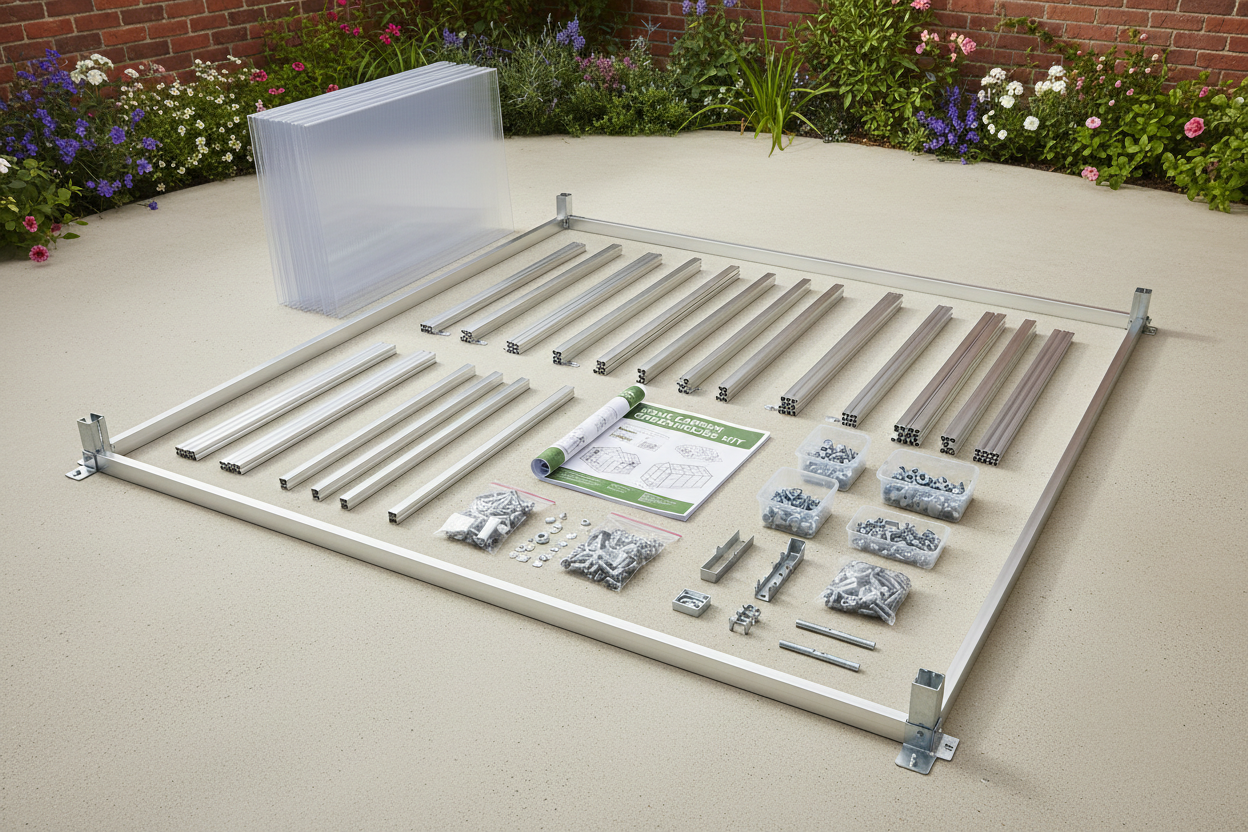 Greenhouse Kit ready to be assembled
