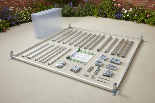 Greenhouse Kit ready to be assembled