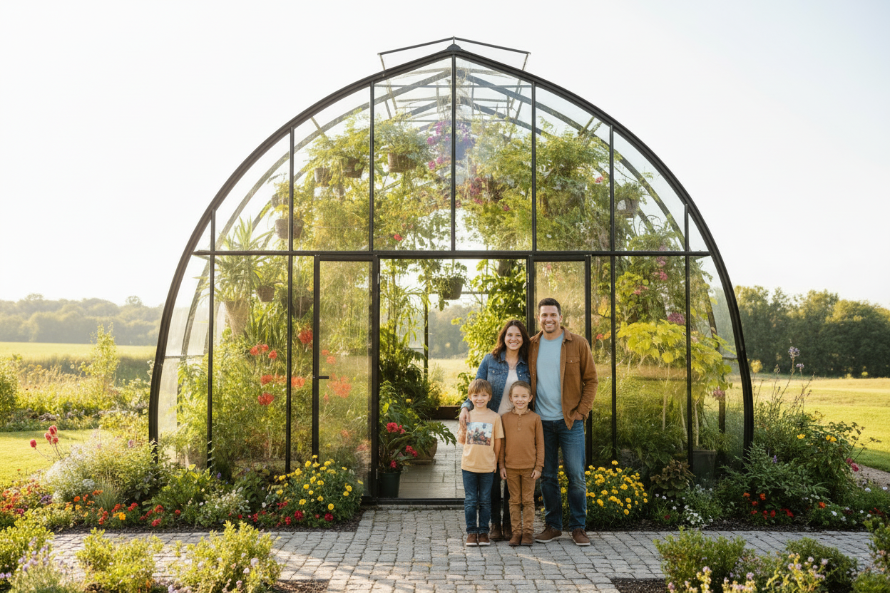 put the family in average american clothes